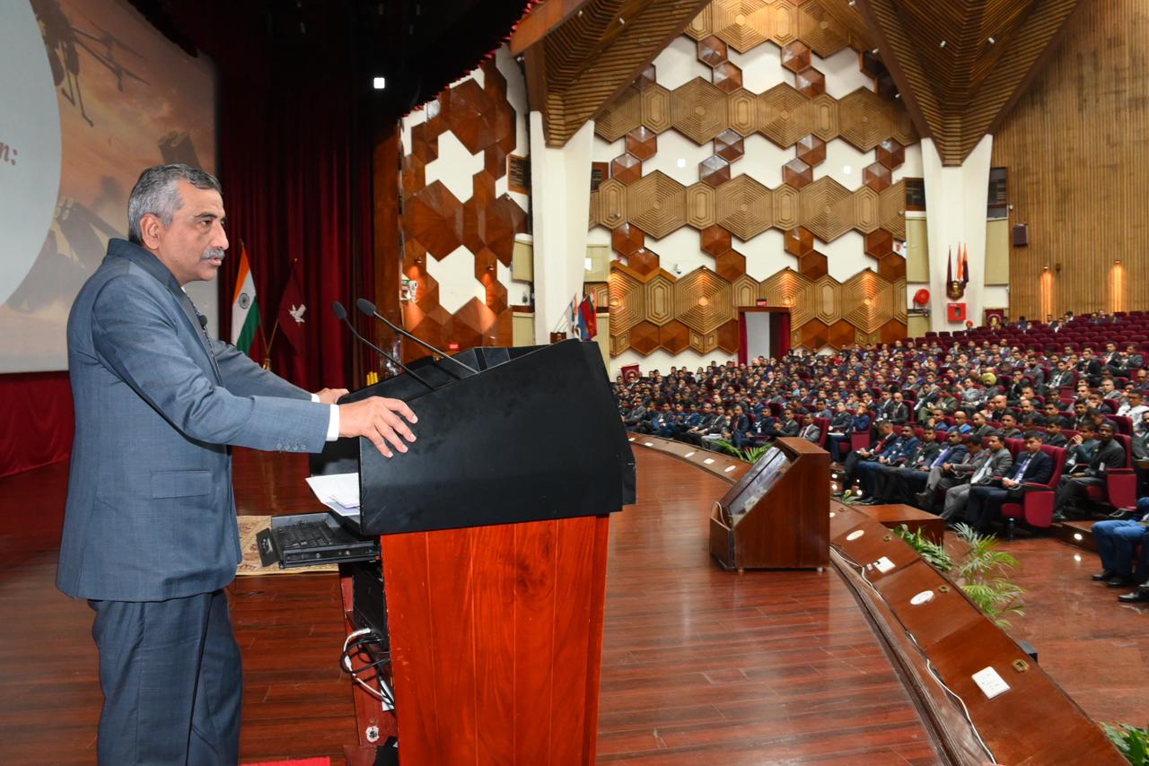 Chief of Integrated Defence Staff Air Marshal Ashutosh Dixit Addresses the 81st Staff Course at DSSC Wellington